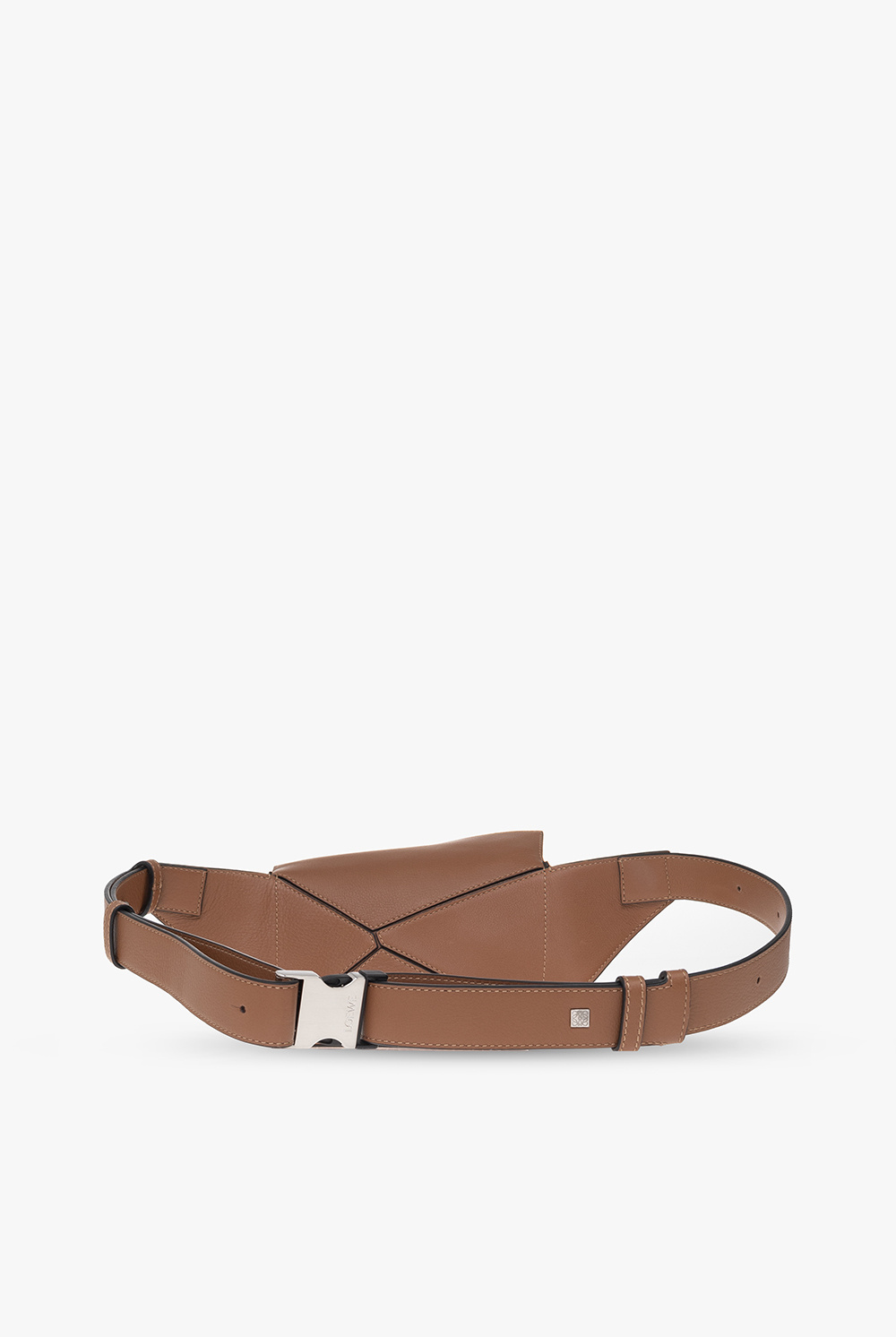 ショルダーバッグ Loewe Brown Leather Small Puzzle Belt Bag Loewe - Puzzle Small leather belt bag Loewe
